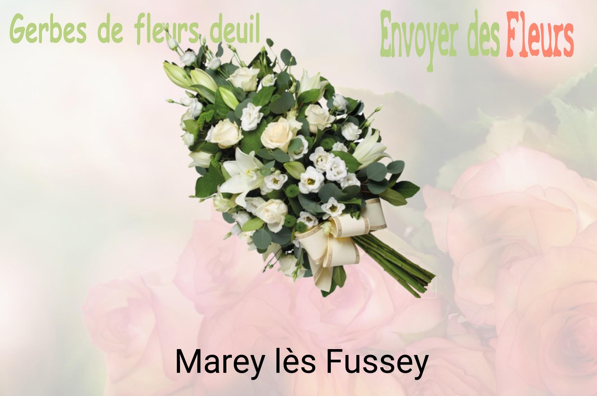 Gerbe de fleurs de deuil livrée à Marey-lès-Fussey